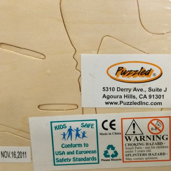Coyote 3d Wooden Puzzle Construction Kit by Puzzled-New/Sealed-2011 - Picture 7 of 7